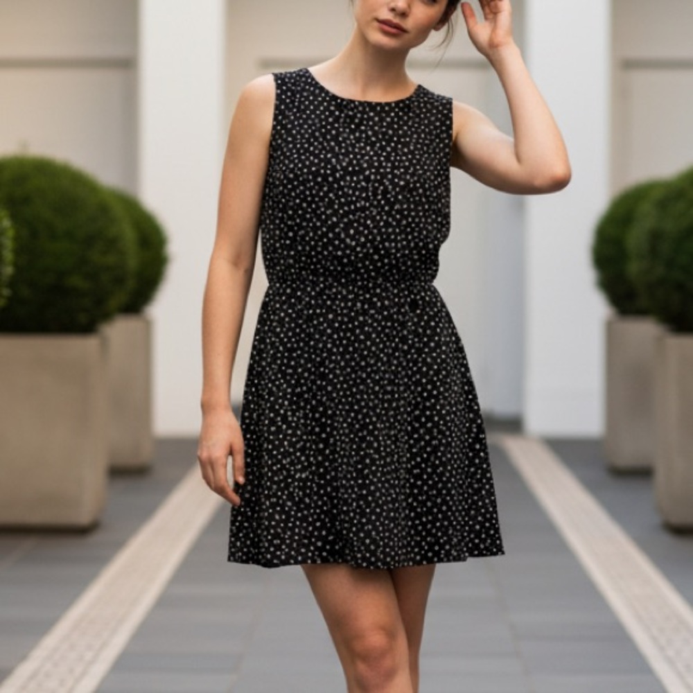 Catherine Malandrino Black and White Mini Dress